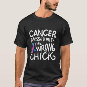 Schilddrüsenkrebs Überleben Chemo Blauer Aquamarin T-Shirt