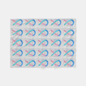 Schilddrüsenkrebserklärungsstreifen Fleecedecke (Vorderseite (Horizontal))