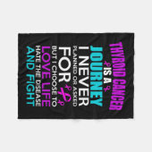 Schilddrüsenkrebserkrankung Fleecedecke (Vorderseite (Horizontal))