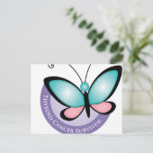 Schilddrüsenkrebserkrankung Postkarte (Stehend Vorderseite)