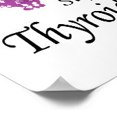 Schilddrüsenkrebserläuterung von Schmetterlingen Poster (Ecke)