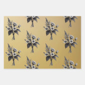 Schilde mit Efeu auf goldenem Hintergrund Geschenkpapier Set (Vorderseite 3)