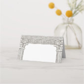 Schilder am Toga Buffet, Etikett für den geklappte Platzkarte (Rückseite)