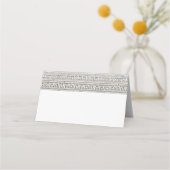 Schilder am Toga Buffet, Etikett für den geklappte Platzkarte (Rückseite)