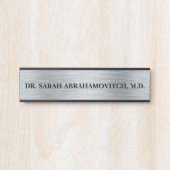 Schilder für das Schild an der Tür des Arztes Silv (Vorderseite )