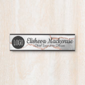 Schilder für das Schild "White Rose Gold Office" N (Vorderseite )