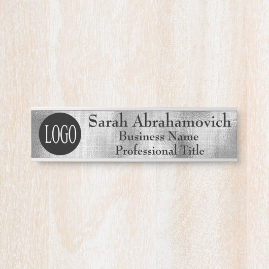 Schilder für die Tür des Silver Foil Office (Vorderseite )