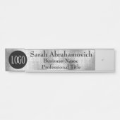 Schilder für die Tür des Silver Foil Office (Vorderseite )