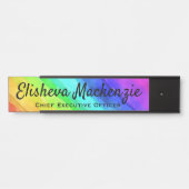 Schilder für die Unterschrift "Rainbow Watercolor (Vorderseite )