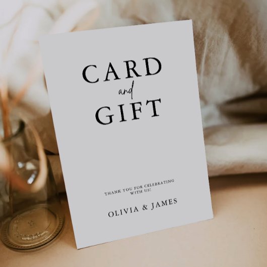 Schilder für Karten und Geschenke, Minimalistische