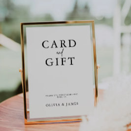 Schilder für Karten und Geschenke, Minimalistische