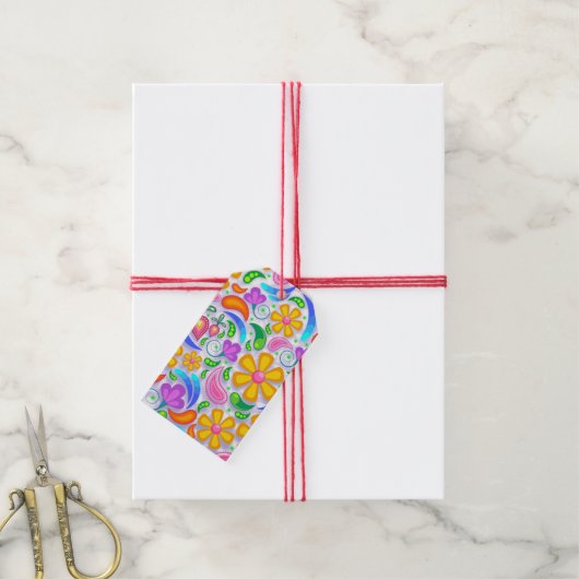Schilder für leichte Blumengeschenke Geschenkanhänger (Mit Garn)