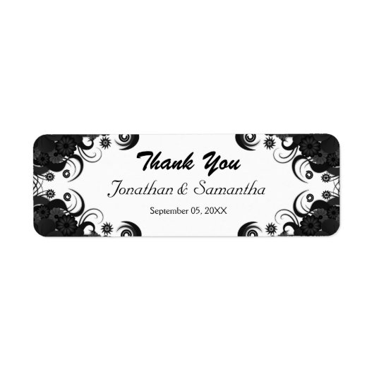 Schilder mit schwarzen und weißen Gastgeschenk Hoc (Vorne)