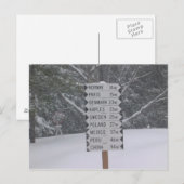 Schilder Postkarte (Vorne/Hinten)