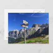 Schilder und Dolomiten Postkarte (Vorne/Hinten)