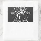 Schilderkleber für den Fischereispeicher Rechteckiger Aufkleber (Tasche)