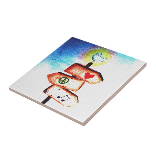 Schildermast Fliese (Seite)