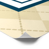 Schilderplakat für Tankstellen Poster (Ecke)