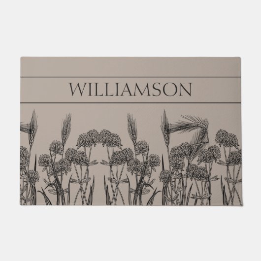 Schilderung der Kleeblatte Fußmatte (Vorderseite)