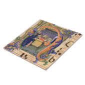 Schilderung Initiale "H" Frau 571 f.6r Historiated Fliese (Seite)