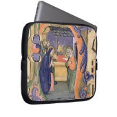 Schilderung Initiale "H" Frau 571 f.6r Historiated Laptopschutzhülle (Vorne Rechts)