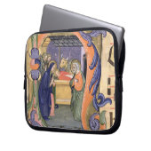 Schilderung Initiale "H" Frau 571 f.6r Historiated Laptopschutzhülle (Vorderseite Links)