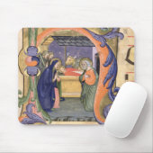 Schilderung Initiale "H" Frau 571 f.6r Historiated Mousepad (Mit Mouse)
