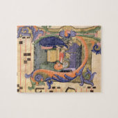 Schilderung Initiale "H" Frau 571 f.6r Historiated Puzzle (Horizontal)