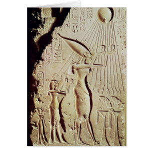 Schilderung von Amenophis IV, von Nefertiti und