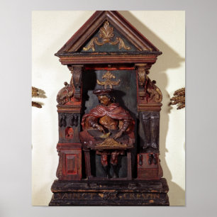 Schilderung von St. Crispin an seinem Werktisch Poster