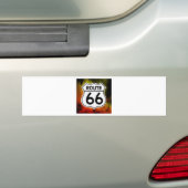 Schildfeuer des Weges 66 Autoaufkleber (Auf Auto)