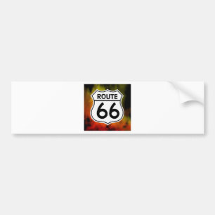 Schildfeuer des Weges 66 Autoaufkleber