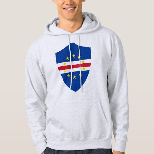 Schildflagge in Kap Verde Hoodie (Vorderseite)