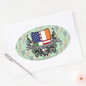 Schildflagge Ovaler Aufkleber (Umschlag)