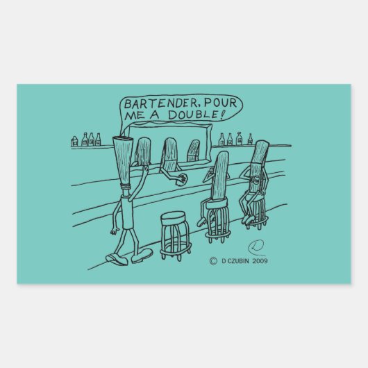 Schildkantsticker Rechteckiger Aufkleber (Vorderseite)