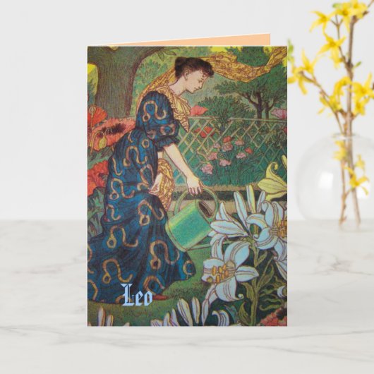 Schildkarte "Leo" Karte (Gelbe Blume)