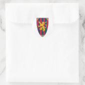 Schildkleber Runder Aufkleber (Tasche)