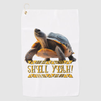Schildkröte 001 Muschel Ja! Golfhandtuch