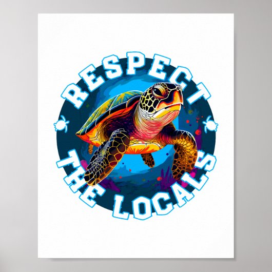 Schildkröte 001 Muschel Ja! Poster (Vorne)