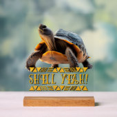 Schildkröte 001 Panzer Ja! Acrylschild (Neutral)