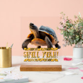 Schildkröte 001 Panzer Ja! Acrylschild (Hochzeit)