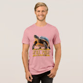 Schildkröte 001 Panzer Ja! Tri-Blend Shirt (Vorderseite voll)