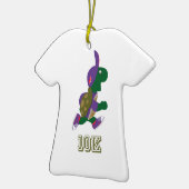 Schildkröte 10K - Lila Keramik Ornament (Links)