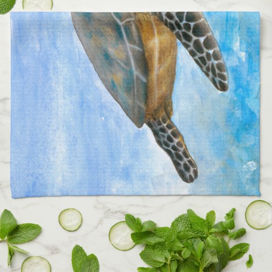Schildkröte 1 handtuch (Gefaltet)
