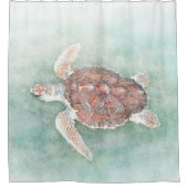 Schildkröte 2 duschvorhang (Vorderseite)