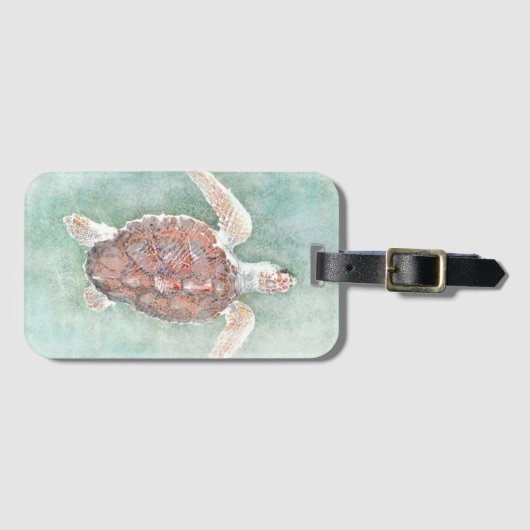 Schildkröte 2 gepäckanhänger (Vorderseite (Horizontal))