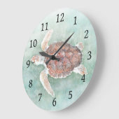 Schildkröte 2 große wanduhr (Winkel)