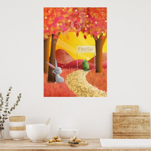 Schildkröte 2 - Plakatdruck Poster (Küche)