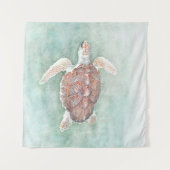 Schildkröte 2 wandteppich (Vorderseite (Horizontal))