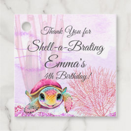 Schildkröte 4. Geburtstag, unter dem Meer Geschenkanhänger